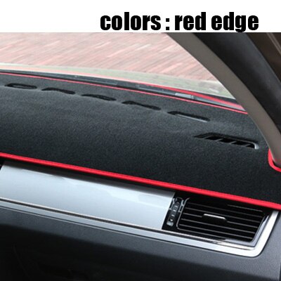 Auto Dashboard Covers Mat Voor Peugeot 307 Alle Jaar Linksgestuurde Dashmat Pad Dash Cover Auto Dashboard Accessoires: Rood