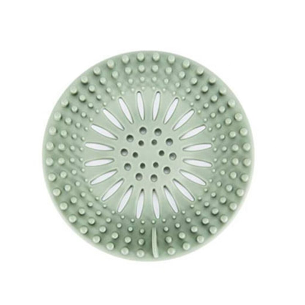 TPR évier égout filtre sol Drain crépine eau cheveux bouchon bain receveur douche couverture cuisine salle de bain Anti sabot: green