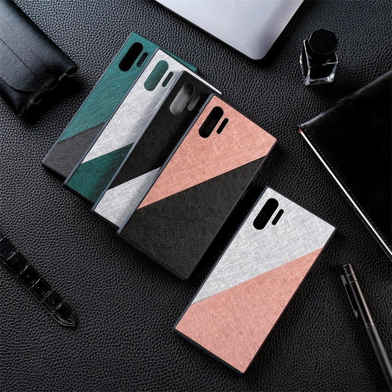 Luxury PU Leather Phone Case For Samsung Galaxy Note 10 Plus Cases Soft TPU Shockproof Cover For Samsung S10 Plus S10e S10+ S 10