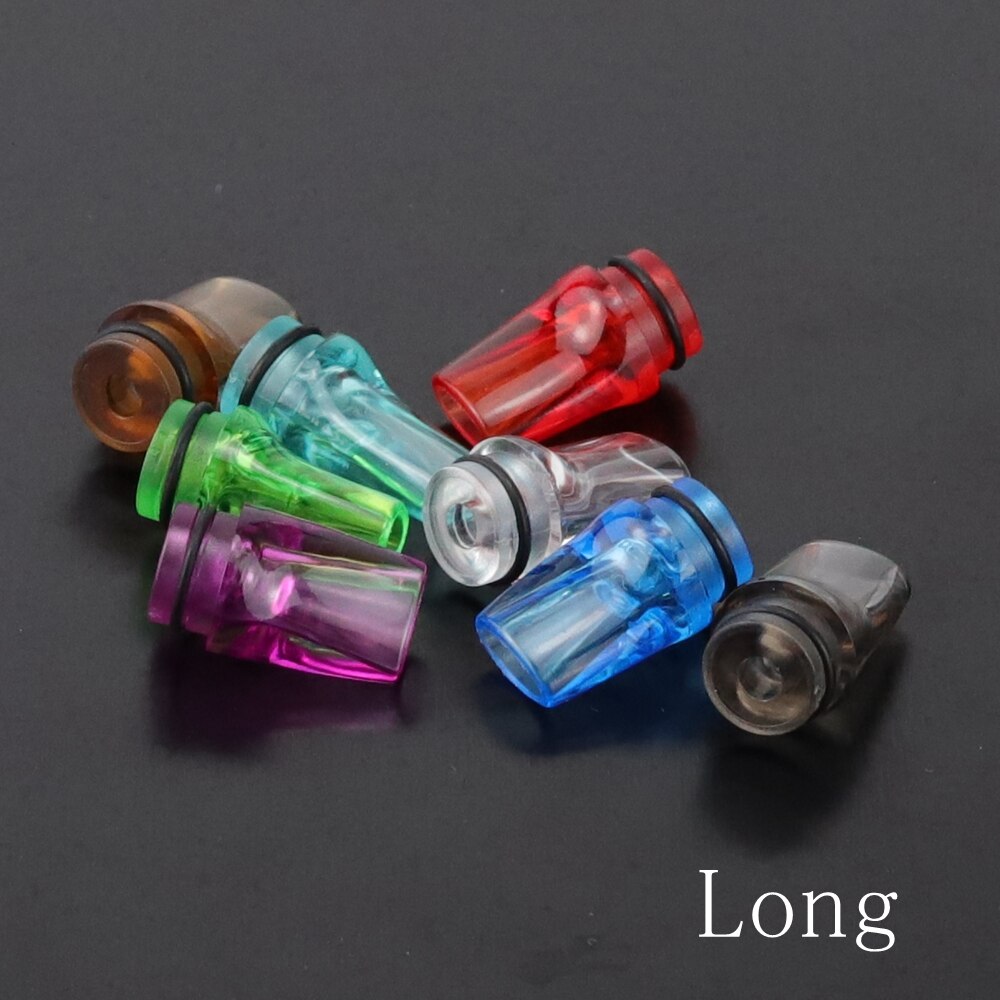 Flat Acrylic Plastic MTL 510 810 Drip Tip MouthPiece DripTip 810 For Atomizer RTA RBA RDA 8 Color