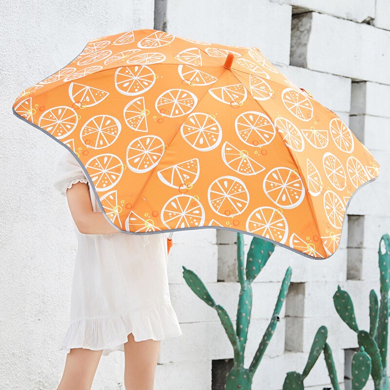 Student prinses lange steel kleuterschool baby paraplu jongens en meisjes kinderparaplu's afgeronde hoeken schattige kinderparaplu's