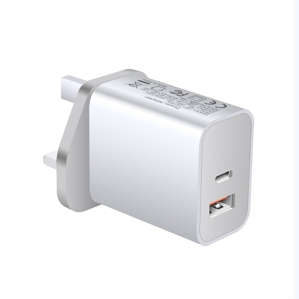 FDGAO 18W Quick Charge 3.0 USB PD Charger QC3.0 Type C Adapter For iPhone 12 Pro Max Samsung S20 S10 Wall Travel Phone Charger: UK