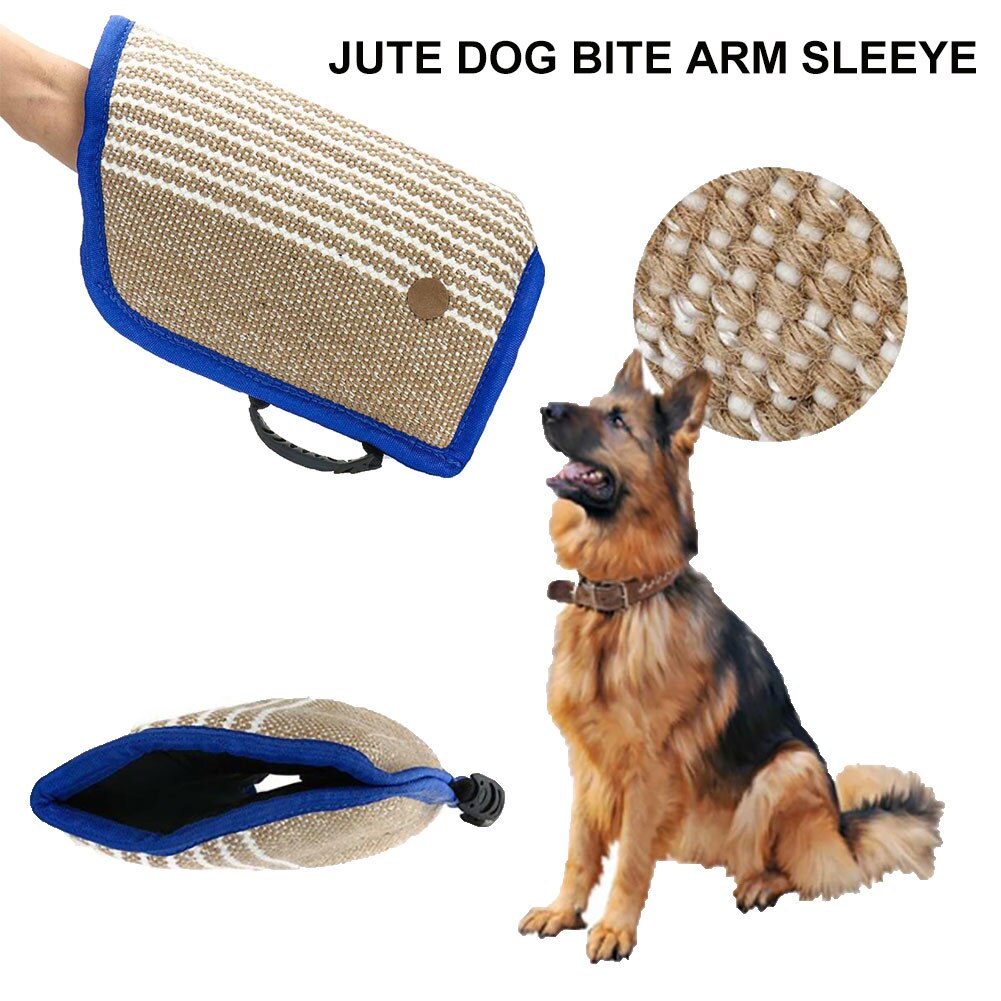 Malinois perro pastor Entrenamiento de mascotas morder remolcadores protección espesar ropa de manga de brazo para entrenamientos de perros