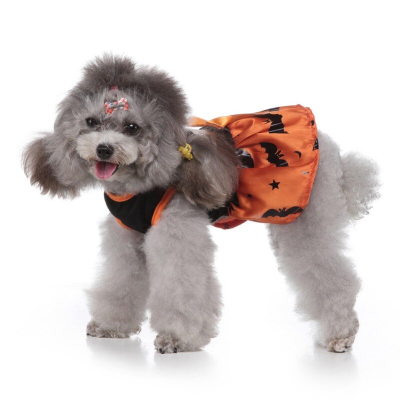 Halloween Hond Kleding Cosplay Puppy Pet Kostuum Pompoen Patroon Hond Rok Voor Kleine En Middelgrote Honden Xmas Fancy Dress