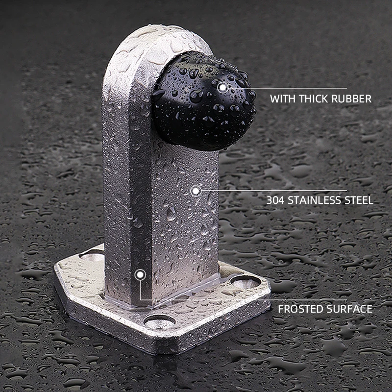 Heavy Duty Anti-Collision Door Stop Glass Door Limiter Stainless Steel Door Stopper Suitable For Outdoor Large Door Hardware