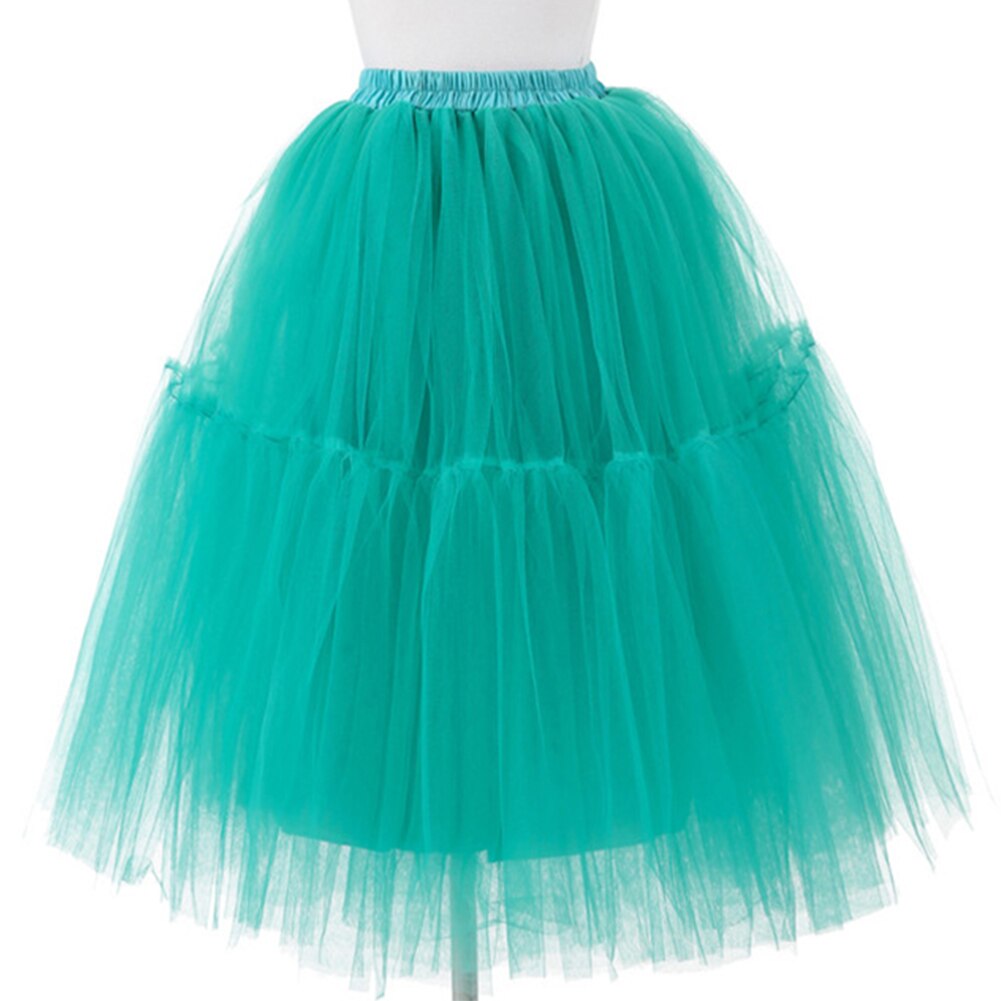 Jupe Tutu Vintage 26 "| Jupon de mariage Crinoline 50s rétro balançoire Rockabilly, jupe Tutu à filet fantaisie, accessoires de mariée: Lake blue