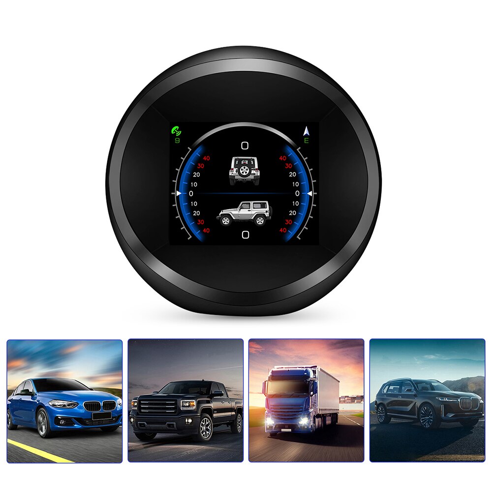 Car GPS HUD Altitude Slope Angle Speedometer High Precision Compass Inclinometer Overspeed Alarm Gadget 4x4 Accessories Off Road