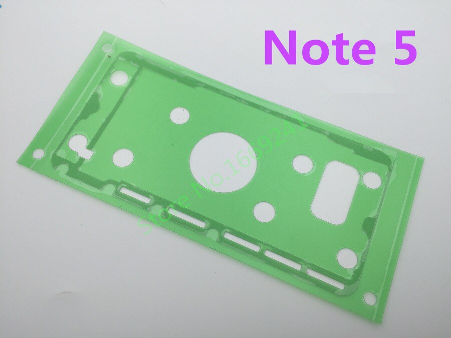 5 teile/los Batterie Tür Zurück Glas Gehäuse Abdeckung Dual Klebstoff Aufkleber Band Für Samsung Galaxy Note 5 N920 N920F N920P