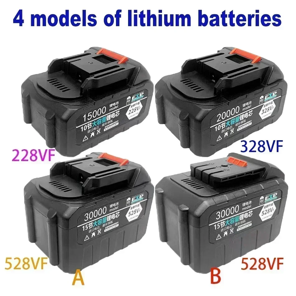 100 % neuer 21-V-Lithium-Ionen-Akku für Elektrowerkzeuge, 228 VF, 328 VF, 528 VF-A, 528 VF-B, EU-Stecker