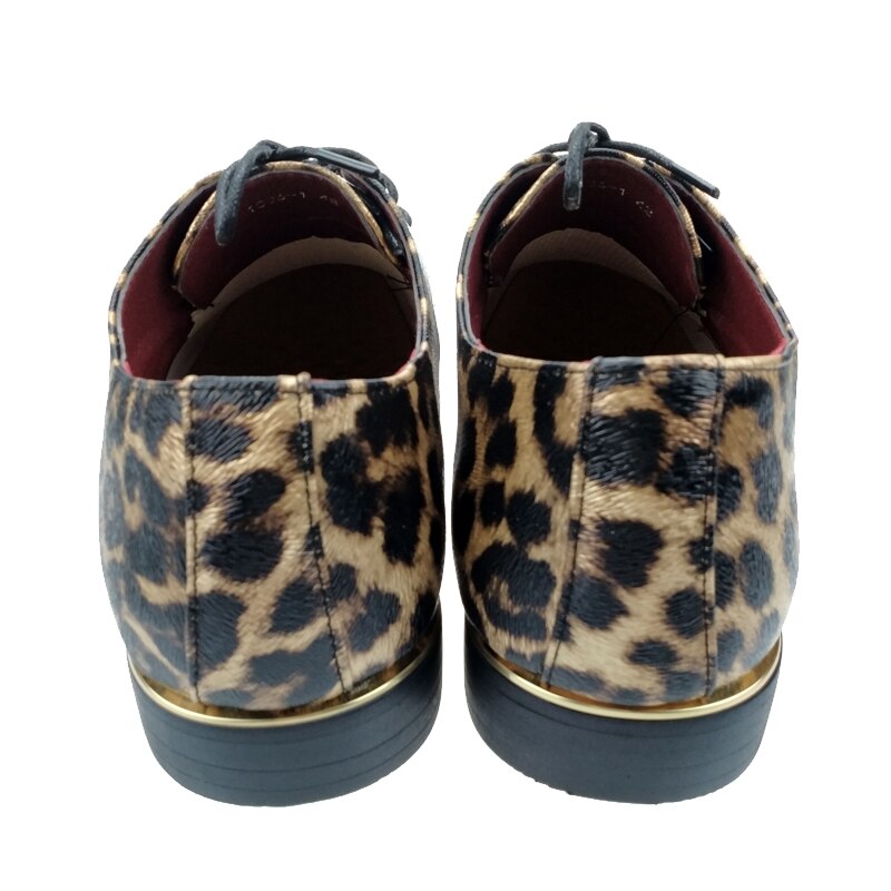 Zapatos de vestir informales Punk para hombre, calzado de punta puntiaguda con estampado de leopardo, zapatos de boda a la novedosa del Reino Unido, color amarillo, británico,