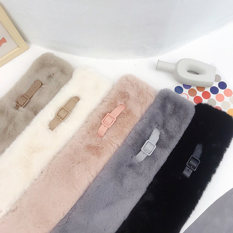 Plush Fur Accessory Women's Faux Fur Collar Scarf - Plush Winter Neck Warmer In Multiple Colors, 22.4x3.7 Inches Women's Winter Neck Warmer - Foto 12