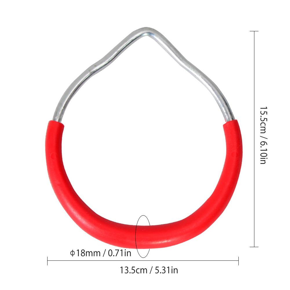 2 st utomhus inomhus lekutrustning fitness ringar barn trapets handskak swing gymnastiska ringar lekplats utrustning lekuppsättningar