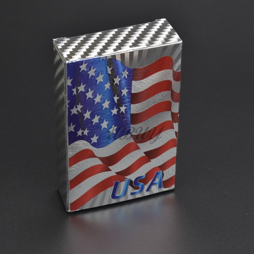 UB De Amerikaanse Vrijheidsbeeld Plastic Goud En Zilver speelkaart