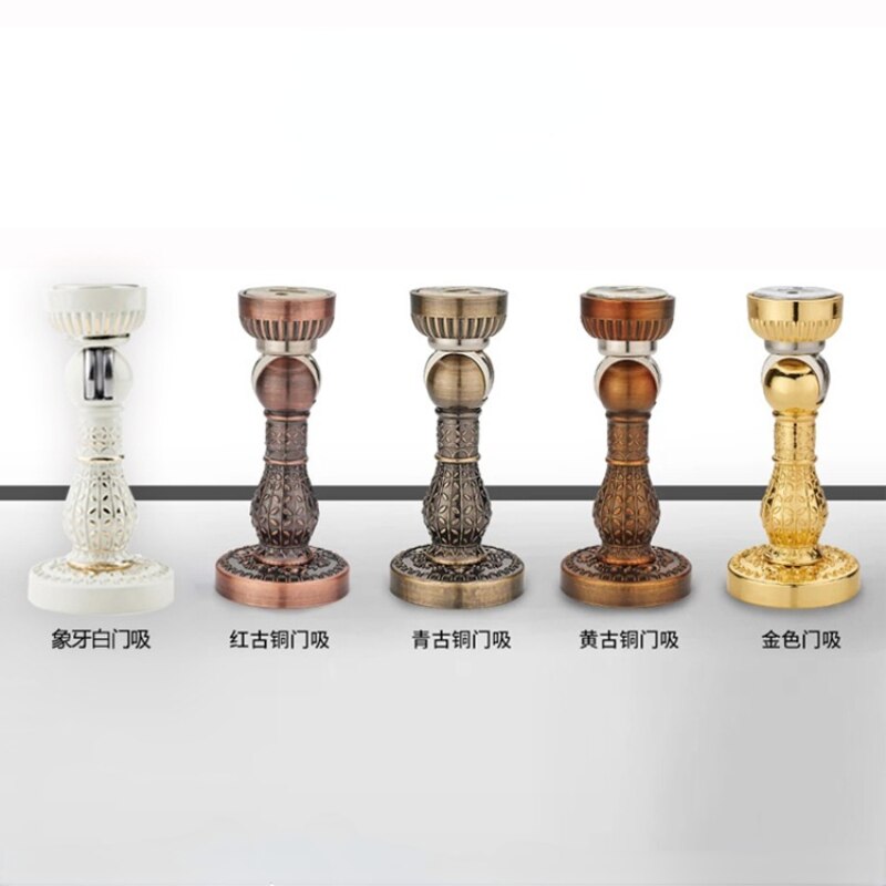 Retro Zinklegering Magnetische Deur Stop Stopper Holder Catch Floor Deur Demper Deurstopper