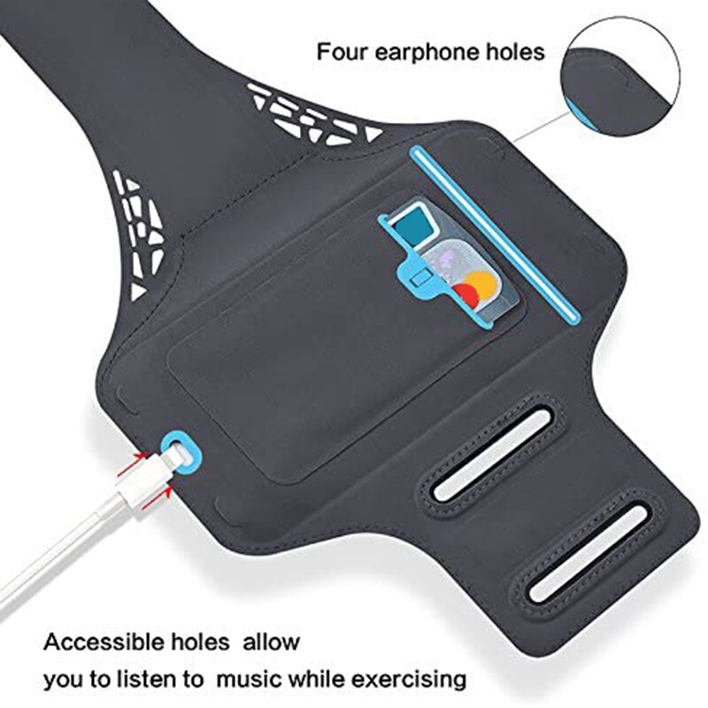 -universele waterdichte telefoonarmhouder met verstelbare houder voor sport, wandelen, fietsen, houder met vingerafdruktoets