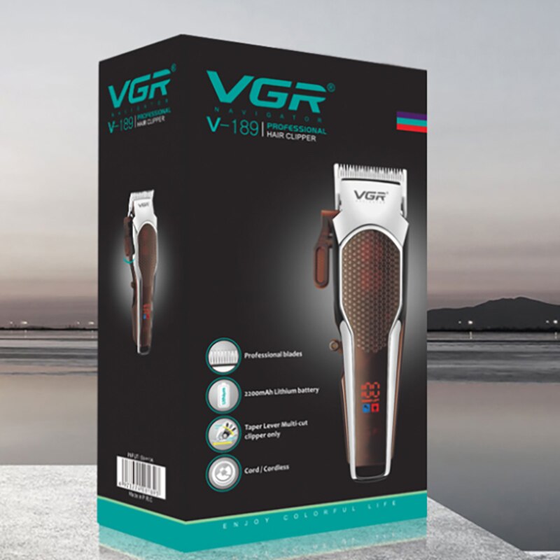 salon series adjustable hair clipper finishing hair trimmer electric hair cutter beard trimer with 2200mAh battery