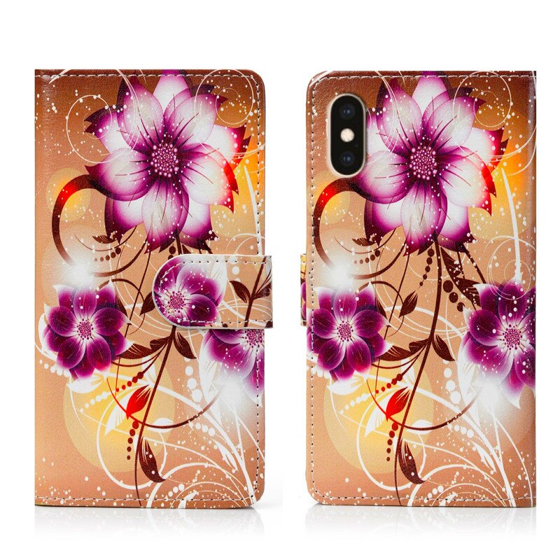 Voor Vertex Impress Klik Case Bloem Lederen Flip Case Voor Vertex Impress Klik Back Cover Coque Print Stand Book Case coque: Pattern 4