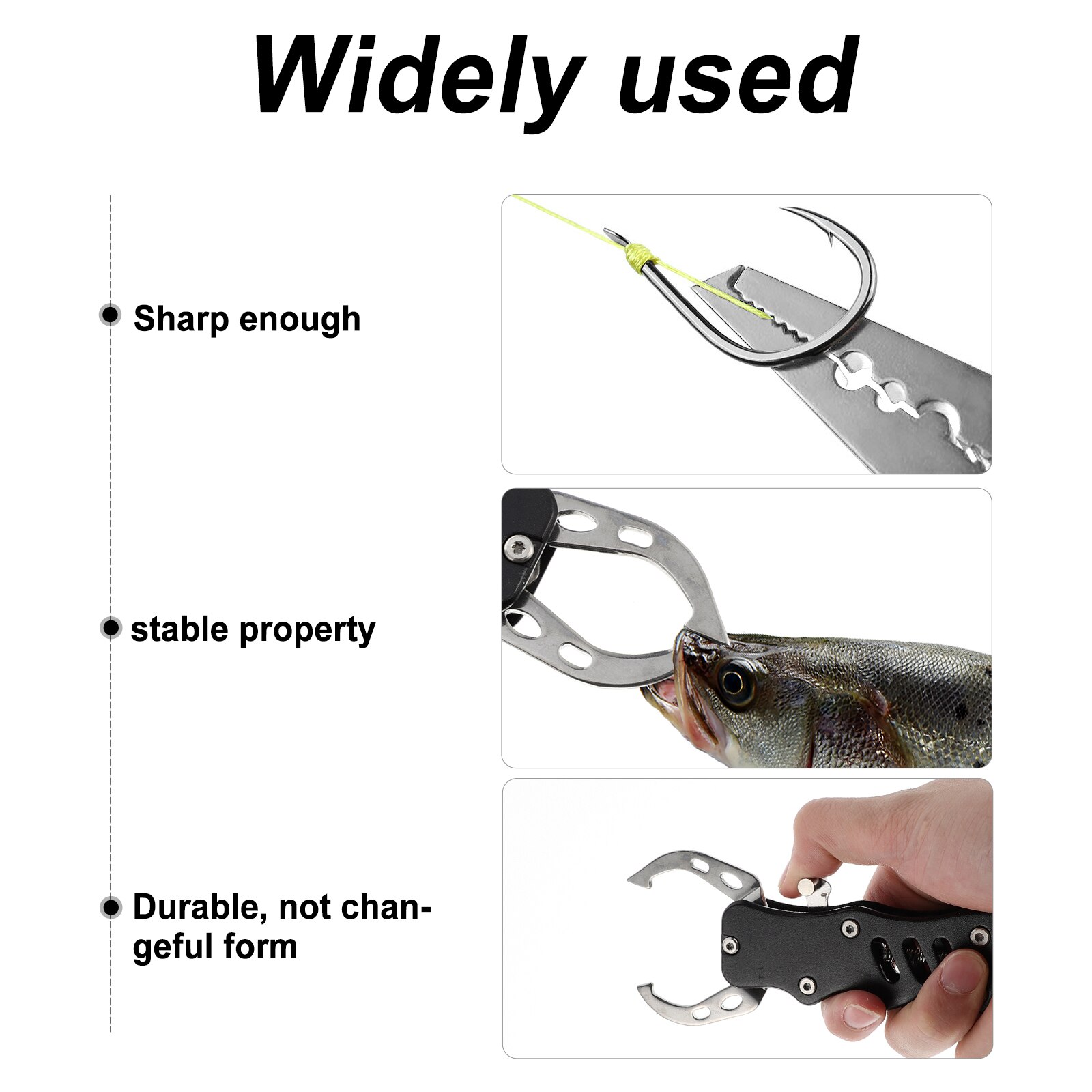 1 Set Non-slip Handle Fish Clamp Useful Fishing Pliers Outdoor Fishing Tool