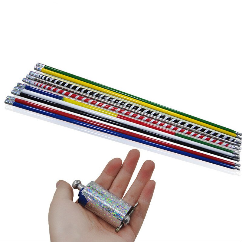 110 CM/150 cm Metal Verschijnen Cane Kan Kiezen Kleur Magic Sticks Voor Professionele Goochelaar Stage Street Magie Illusie accessoires