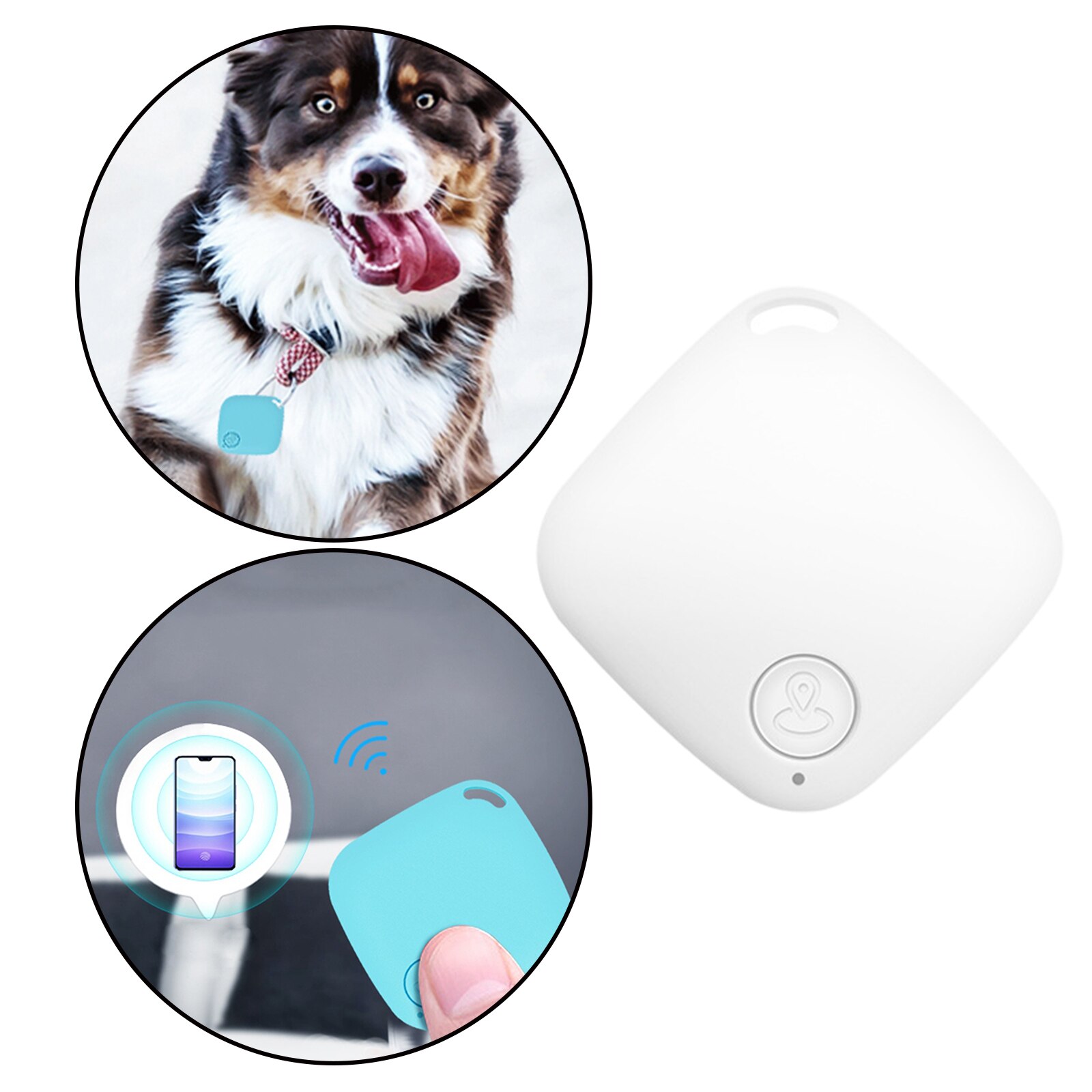 Wireless Bluetooth Tracker Anti Lost App Control Key Finder per motocicli tablet chiavi Pet Kids Small Thin Compact