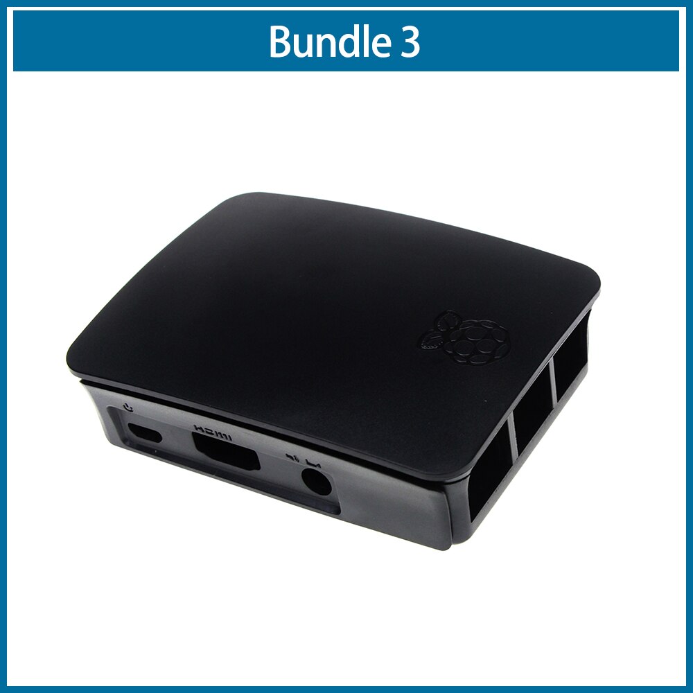 ROBOT de frambuesa Pi 3 Caso oficial ABS carcasa Raspberry pi 2 Caja de shell de la frambuesa Fundación Pi + ventilador de refrigeración de RPI106: Bundle3-RPI 3