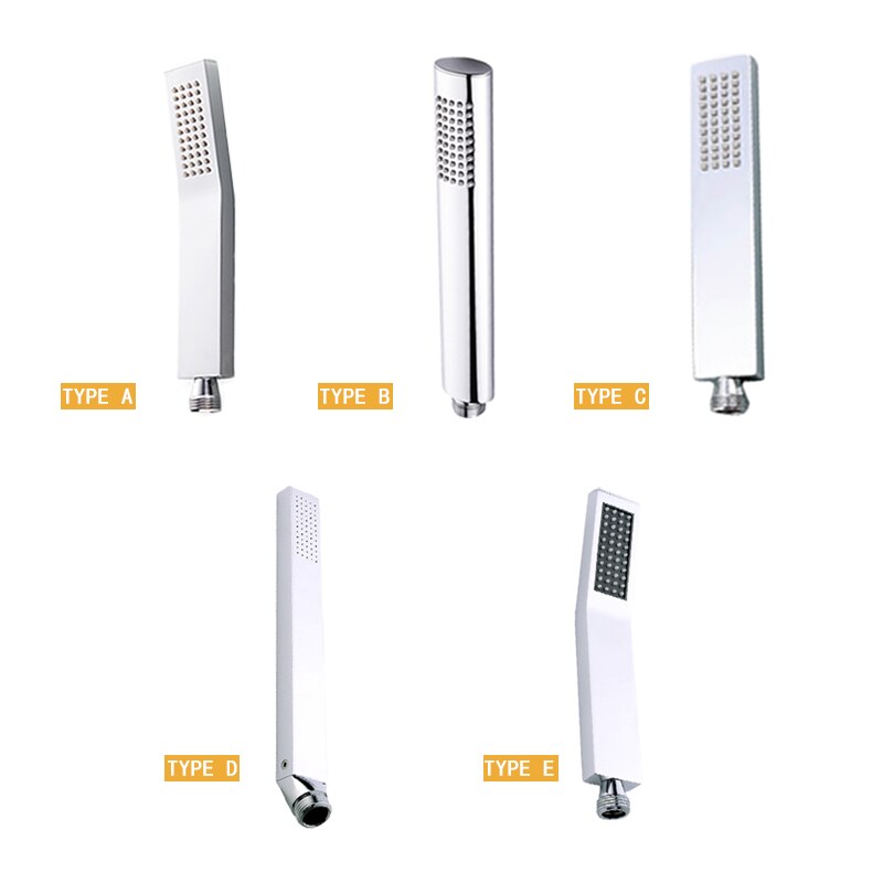 Brass Handheld Shower Head Replacement Showerhead for Bathroom Showering System Contemporary Square Style Polished Chrome