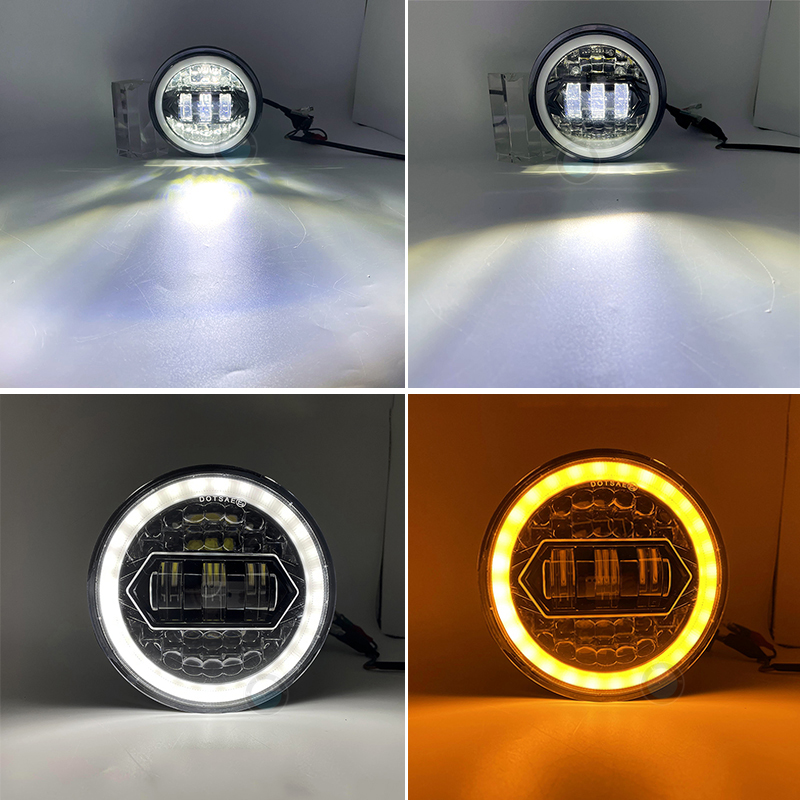 Newest A 5.75 Inch Motorcycle LED Headlight for Dyna Softail Sportster 883 XL883 FXCW 5 3/4" led DRL 80W motorbike headlamp.