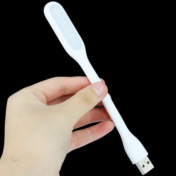 USB LED Light Emergency Lamp Flexible Bendable Reading Book Light Portable Mini Night Light for Power Bank Computer PC Laptop: WHITE