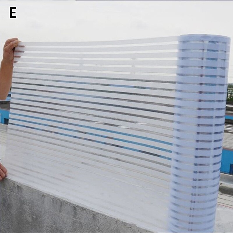 1PC Frosted PVC Glass Window Privacy Film Sticker Static Electricity Decal Door Sticker Bedroom Home Decoration: E