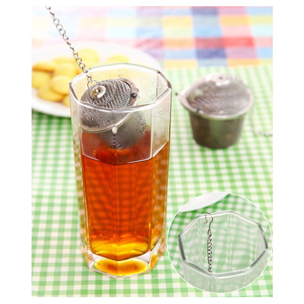 Rvs Koffie Thee Losse Blad Insert Zeef Mesh Filter Kruiden Infuser Theepot Zeef Drinken Thuis Kantoor Stijl 7