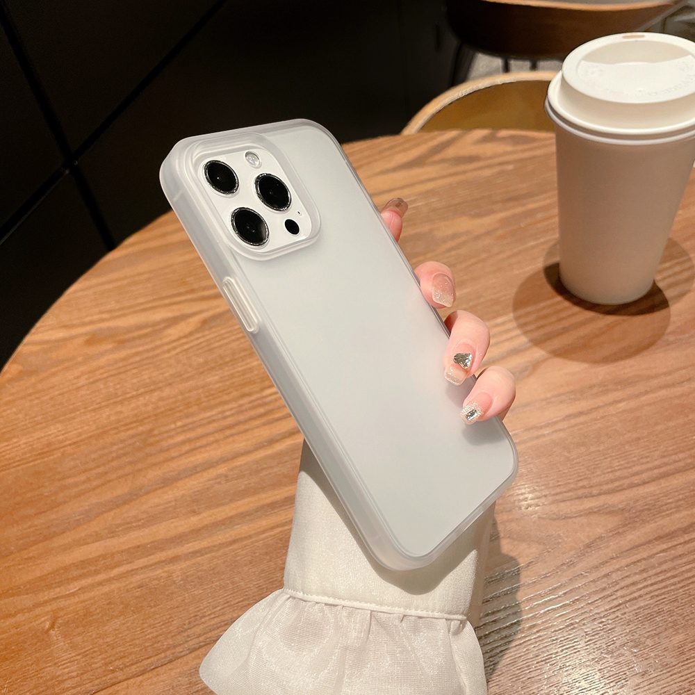 Funda transparente mate de lujo para iPhone 15, 14, 13, 11, 12 Pro Max, funda a prueba de golpes para iPhone 14, 15 Plus, 12, 13 Mini fundas de teléfono
