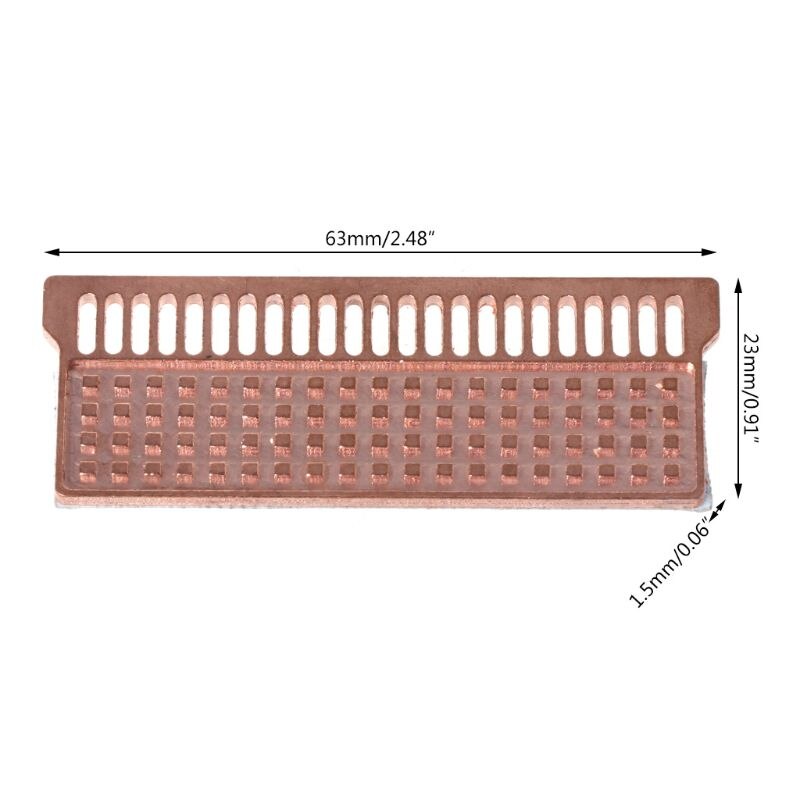 Notebook minne kylfläns koppar kylfläns laptop ram för ddr 1 ddr 2 ddr 3 ddr 4: A