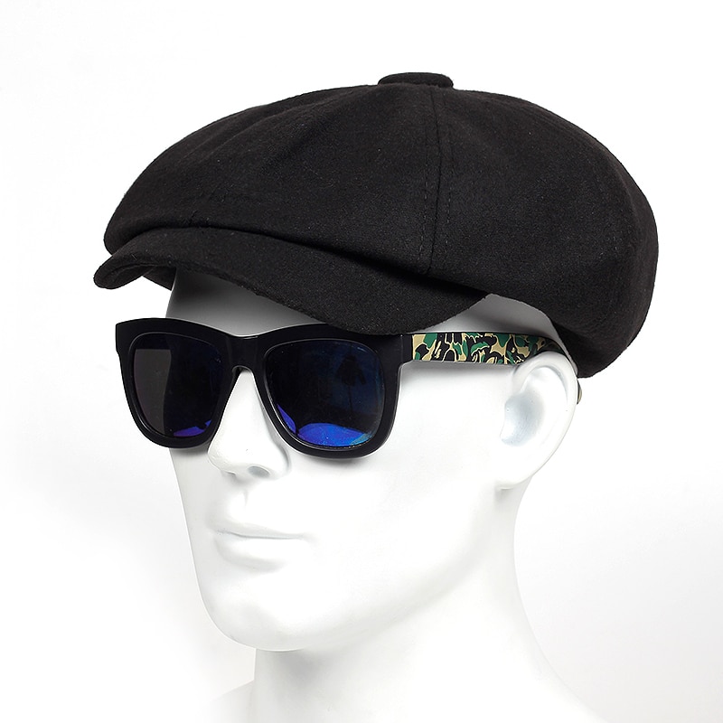 Winter hats Woolen Cap Ear Protect Warm Man Hat Foldable Berets leisure thicken Soldier Cap touca