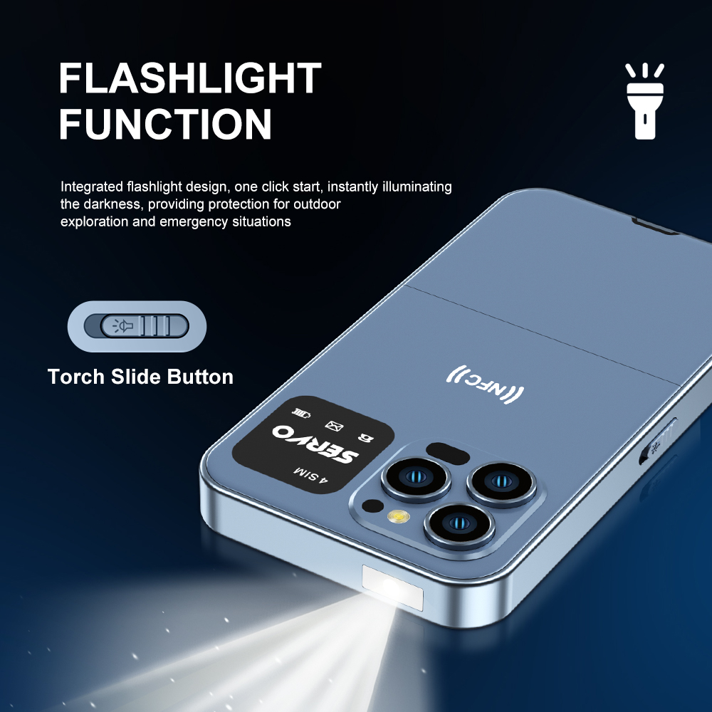 SERVO-Téléphone portable QWERTY Ultra700, 4 epiStandby, 2G, 101 lampes de poche, appel, numérotation à vitesse statique, téléphones 2.4 ", déverrouillage d'accès NDavid