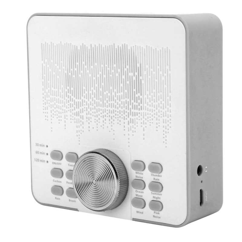 Noise Machine SMY‑02 Sleeping Sound Therapy Machine Portable Sleep Aid White Noise Machine Black White Noise Machine