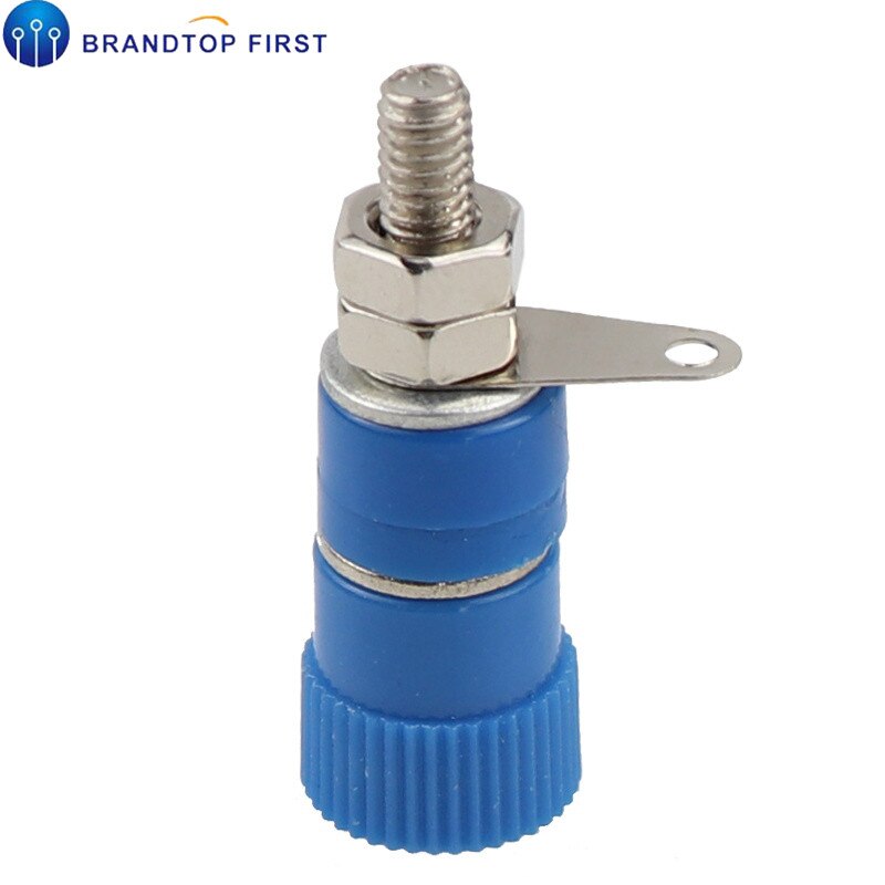 Aansluitblokken js -910b js -919 4mm versterkeraansluiting aansluitklem banaanstekker jack montage: Blauw