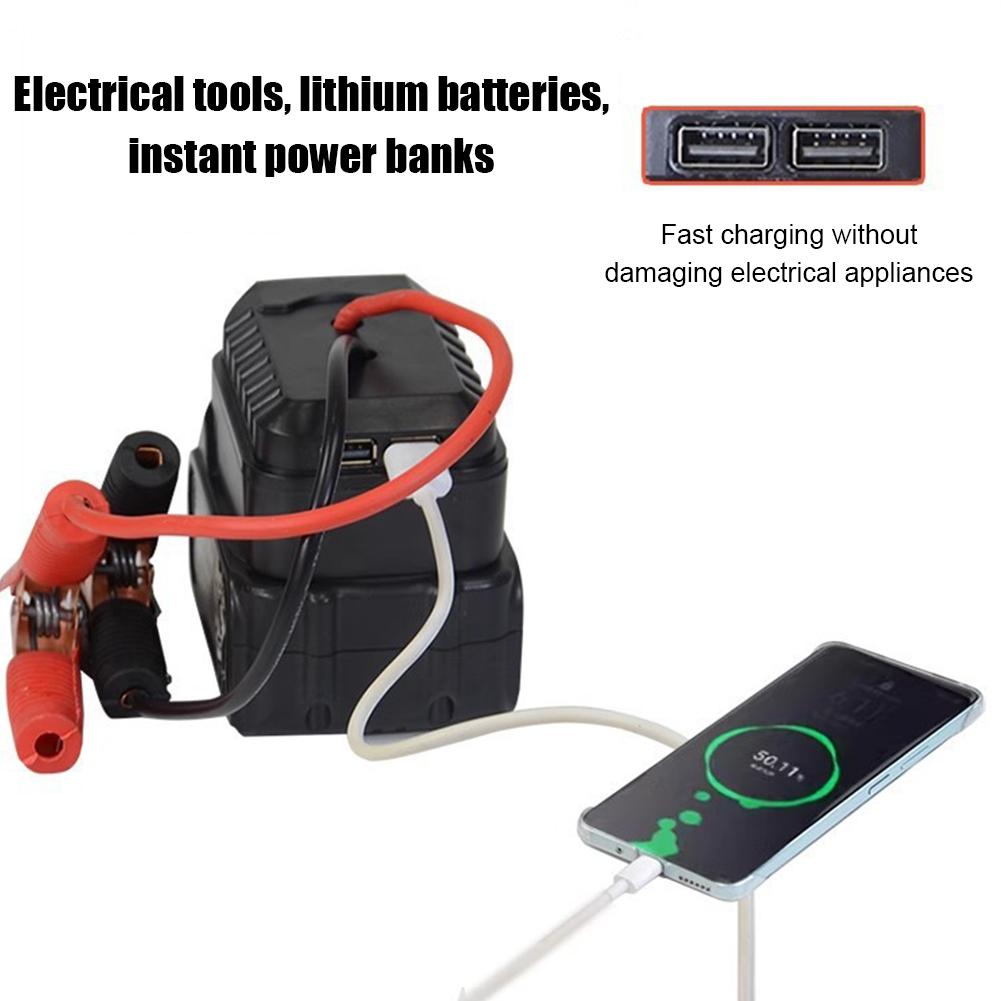 Auto Lithium-Batterie Konverter Ladegerät Clip Auto Zünder Starthilfe Für Makita Booster Kabel Adapter Notstrom DIY Werkzeuge