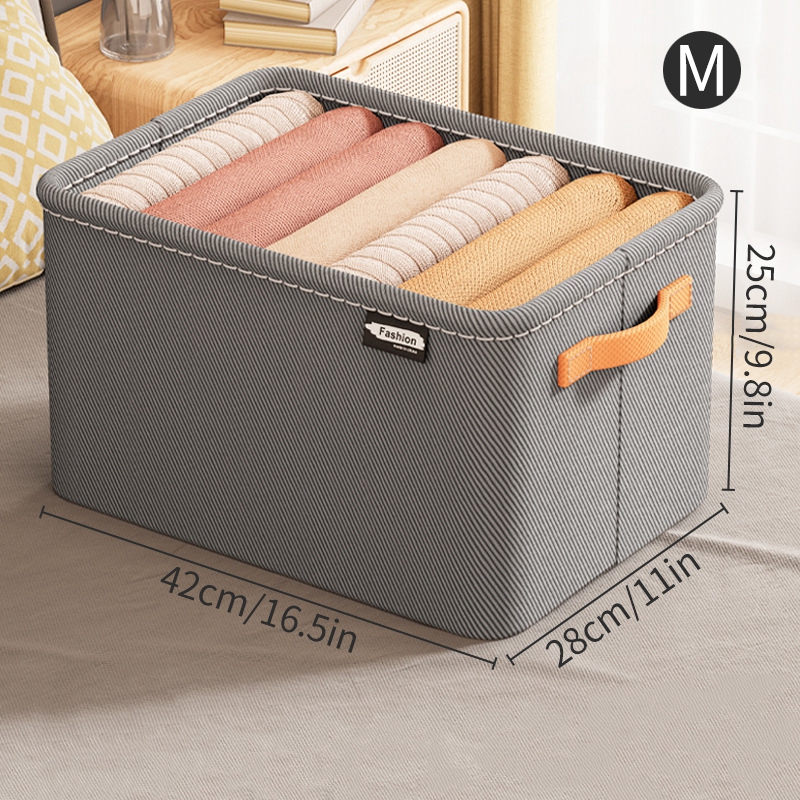 Organizadores de gaveta empilháveis Armário de roupas íntimas Meias Sutiã Saco de armazenamento de roupas Caixas de armazenamento de roupas Guarda-roupa Calças Organizador de roupas: Marfim