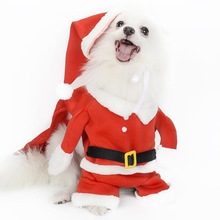 Disfraces de perro mascota disfraz de Navidad divertido de Santa Claus para perros gatos invierno cálido ropa para perro Chihuahua Pug Yorkshire ropa TSFH
