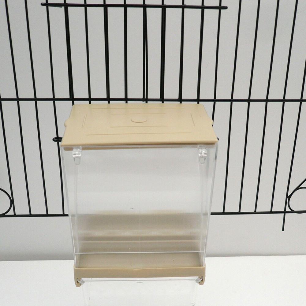 Bird Pet Gravity Feeder Parrot Pigeon Splash Proof Automatic Food Container