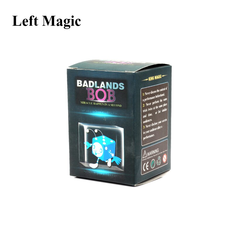 Badlands Bob Hout Magische Dobbelstenen Goocheltrucs Metalen Close Up Straat Podium Magic Props Mystery Goochelaar Mentalismaccessory