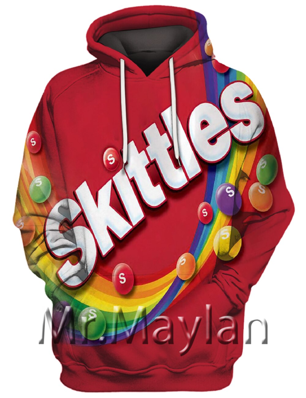 Skittles Rainbow 3D Full Printed Hoodies Men/women Hipster Streetwear Outfit Autumn Girls Hiphop Hood Sweatshirts Tops Clothes