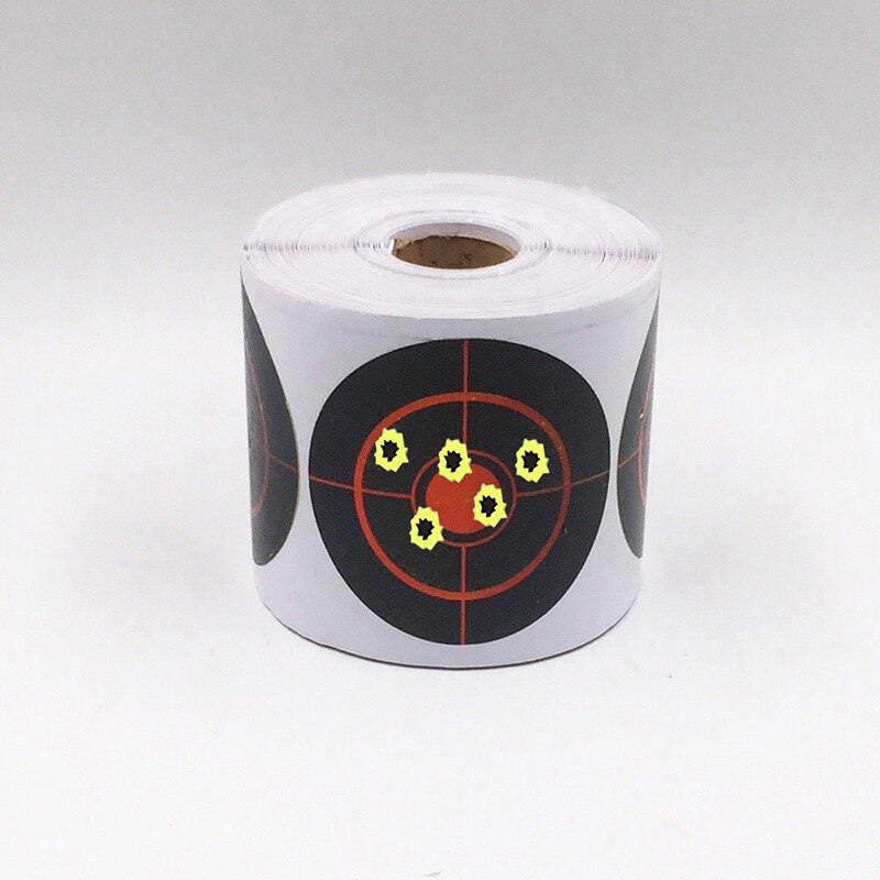 250 pces/rolo diâmetro 7.5 cm splatter alvo tiro prática adesivos definir novo