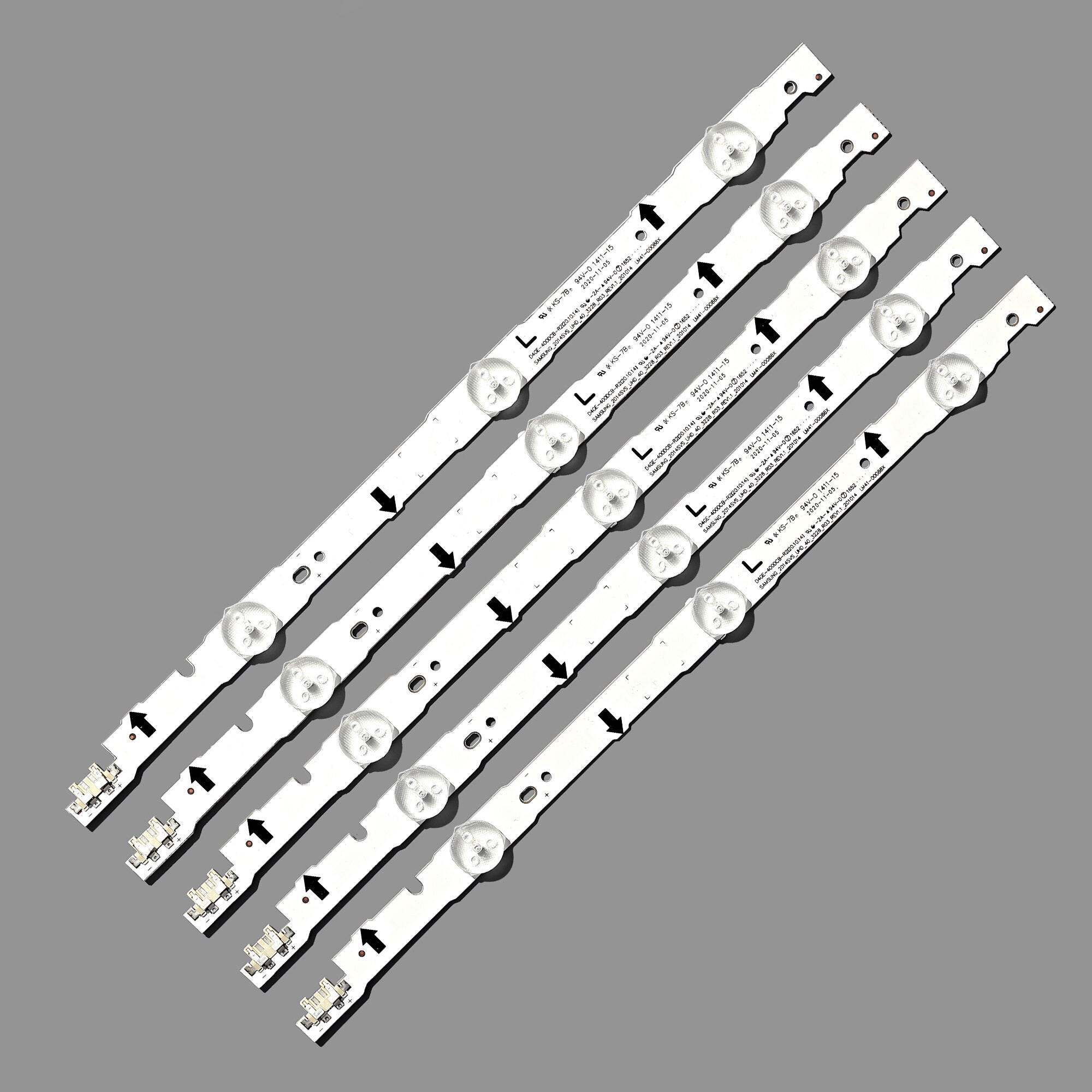 10Stck LED streifen D4GE-400DCA-R2 D4GE-400DCB-R2 BN96-30449A BN96-30450A Für SamSung 40'' TV UE40H5270 UE40J6240AK UE40J5600