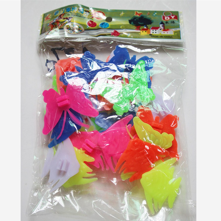 36pcs/bag Bicycle Wheel Plastic Spoke Bead Children Kids Clip Colored Decoration For Bike Road Mountain Bicycle Random Color: C  random color