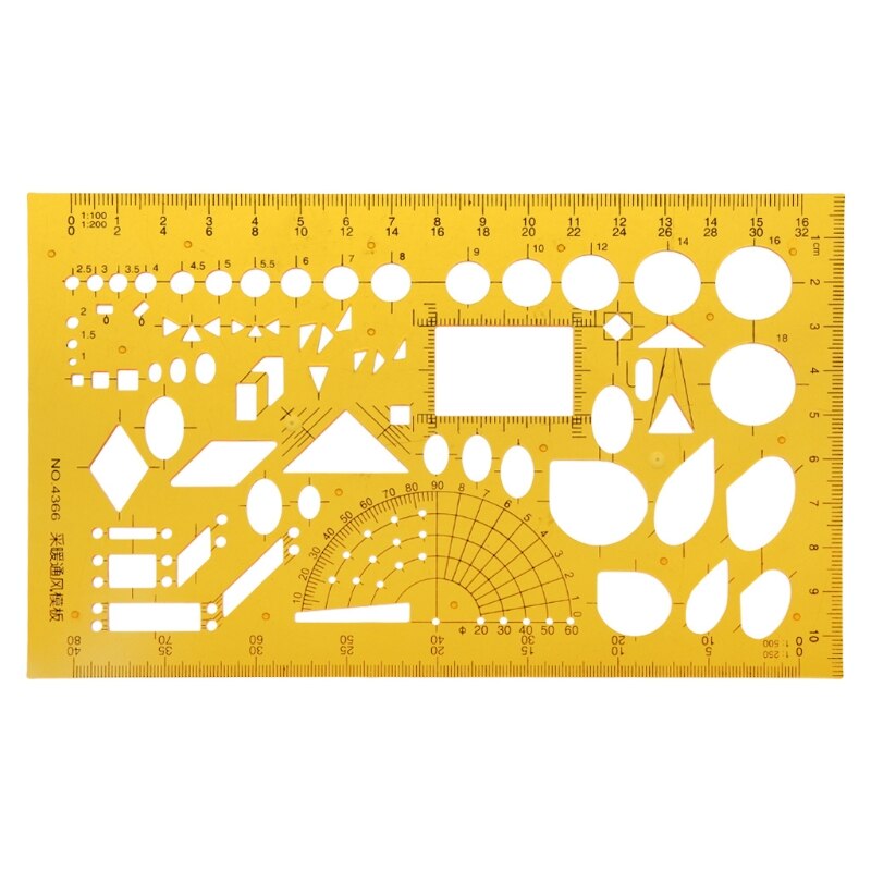 Ellipse Oval Template Geometry College Math Measuring Tool Stencil Ruler Student