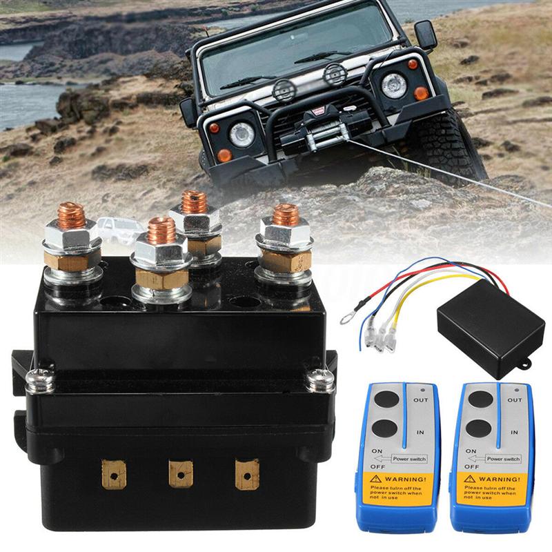 1 pc vinschrelä 12v 500a fjärrkontakt solenoidrelä biltillbehör för bilfordon motorcykel solenoidrelä