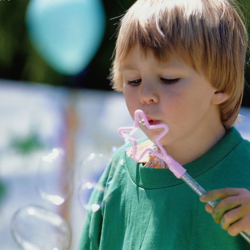 6Pcs Concentrato Bastone Bubble Maker Ventilatore Set Per Bambini Per Bambini Giocattoli Divertenti Bolla Strumento Bacchetta Bolla di Sapone Per Esterno giocattolo Regali