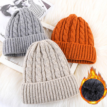 Vinterlue unisex vri og fløyel mohair spiss ulllue utendørs varm fortykningssett hodeull strikket lue hofte hopp caps