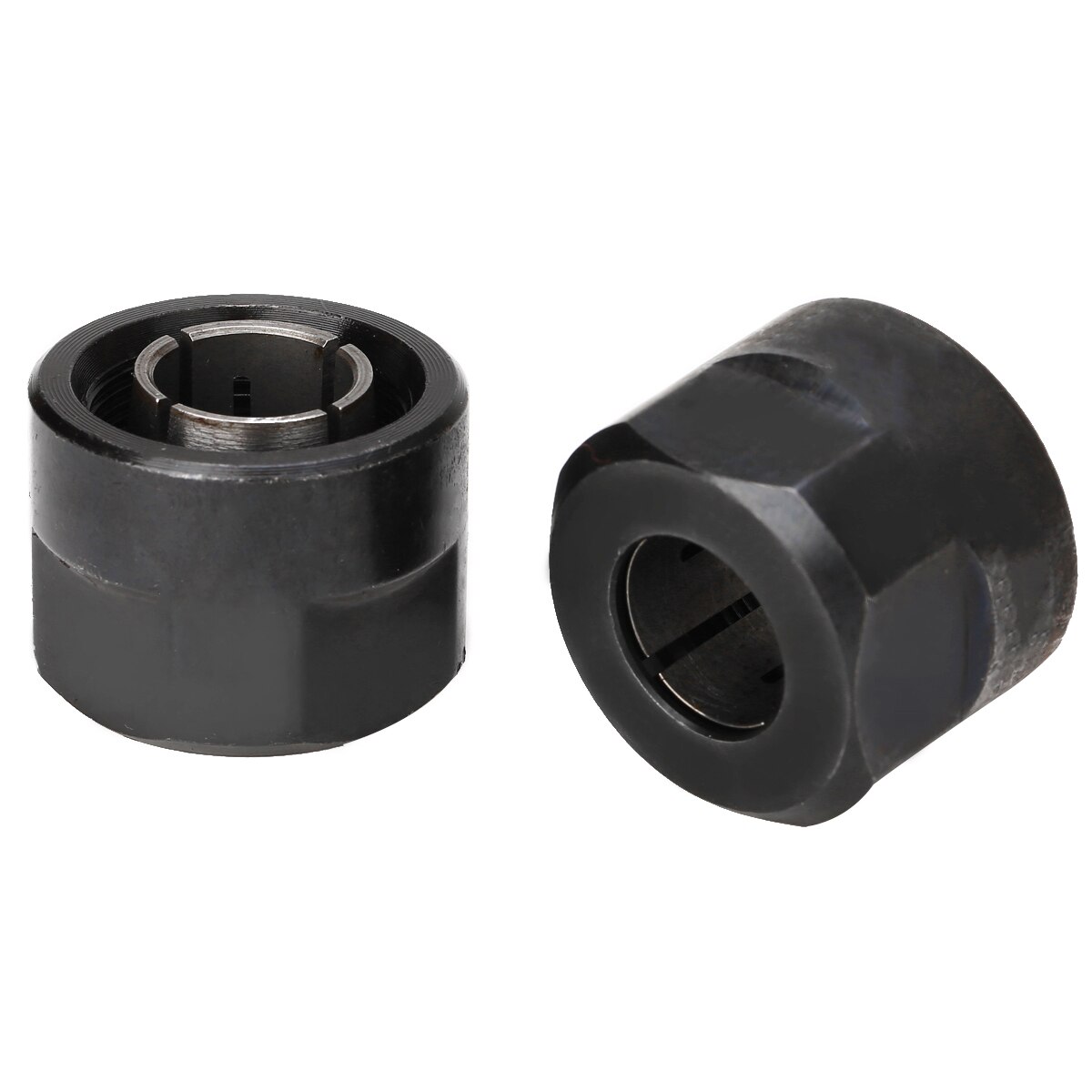 Practical 2Pcs Collet 1/2" 12.7mm 12mm Durable Router Collets For HITACHI 23421 M12VE M12VC M12V2 M12SE